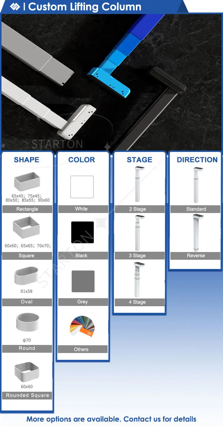 Ergonomic Electric Height Adjustable Standing Desk Frame