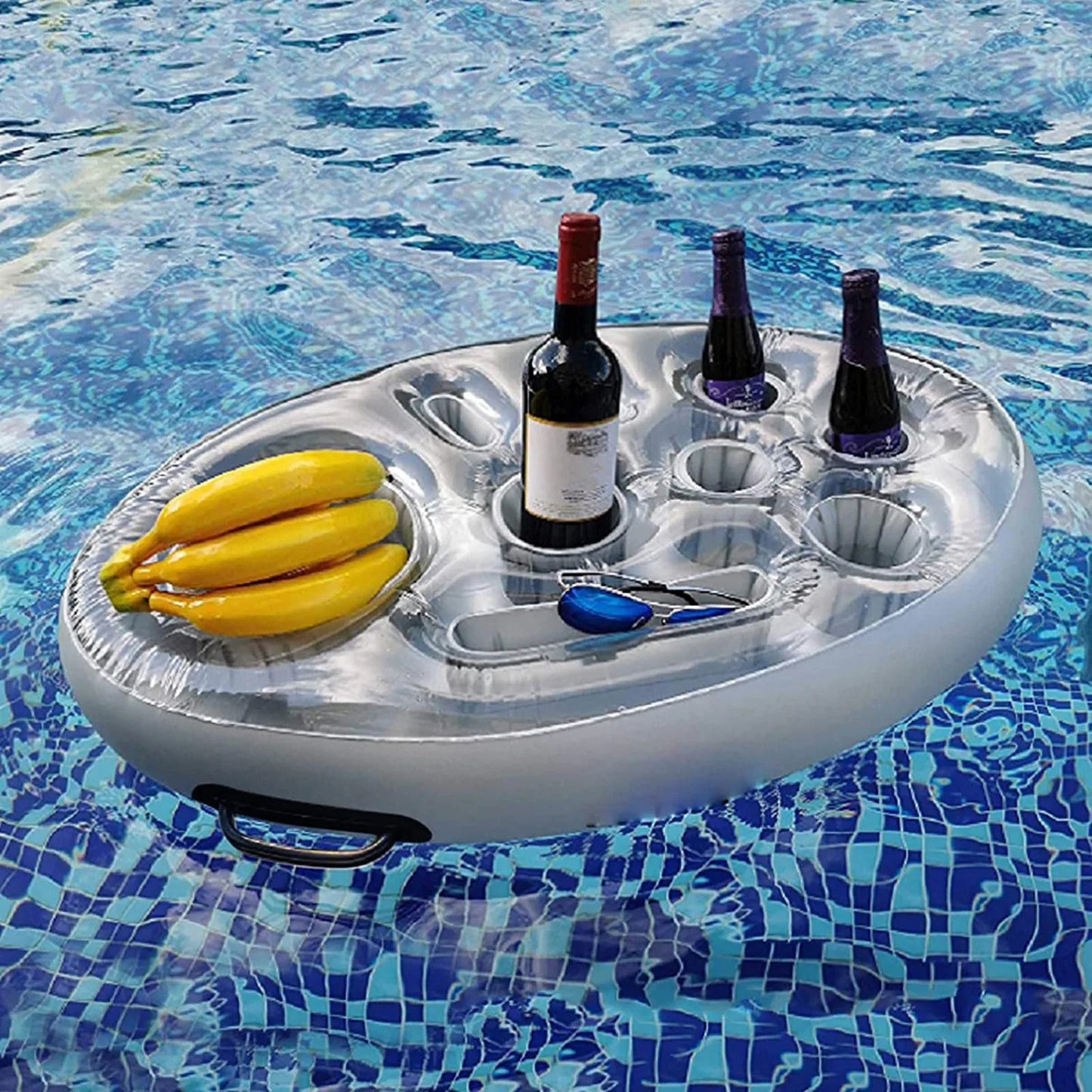 Inflatable Pool Drink Holder | Summer Party Float Cooler Tray