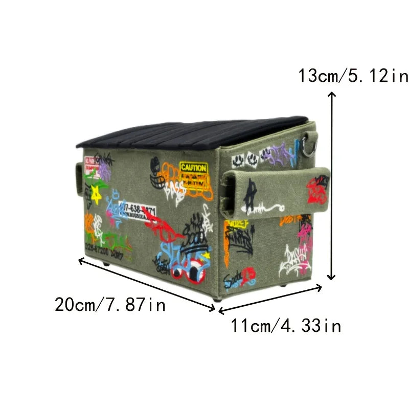 Anime-Themed Crossbody Bag | Large Capacity Graffiti Style