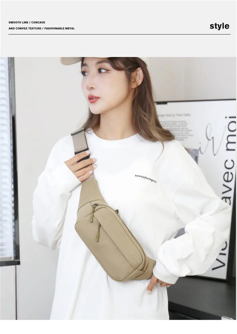 Casual Waist Bag for Men & Women | Large Phone Belt Pouch