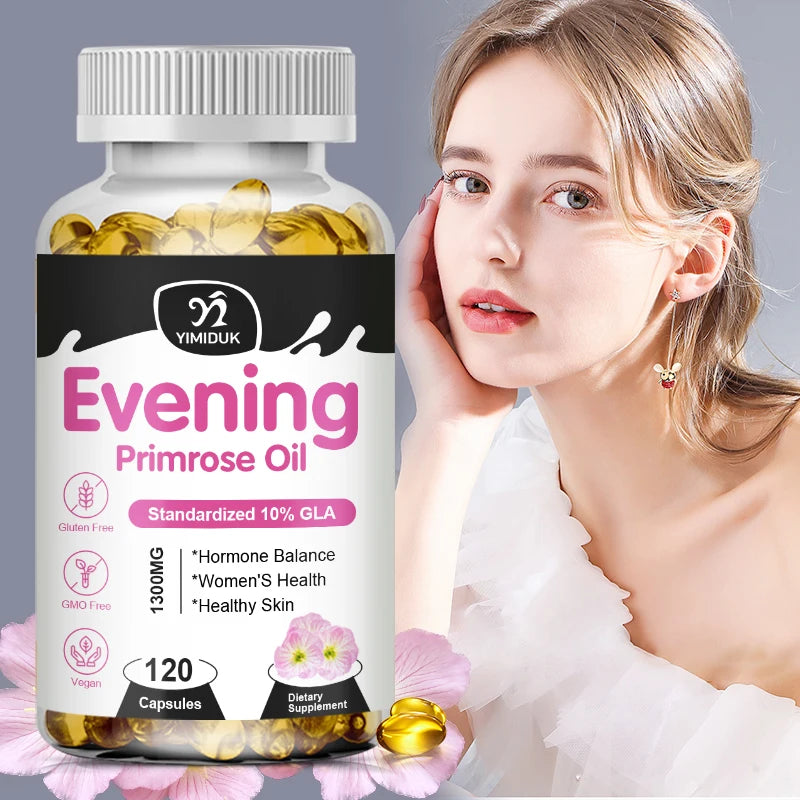 Evening Primrose Oil 1300mg | Balance Hormones & Enhance Skin Health