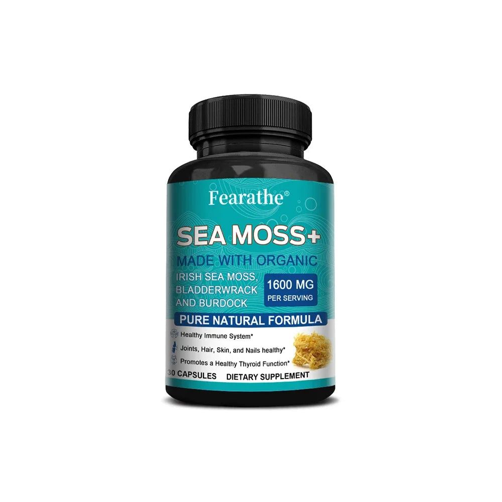 Organic Sea Moss Capsules | Anti-Aging, Immunity Booster & Detox