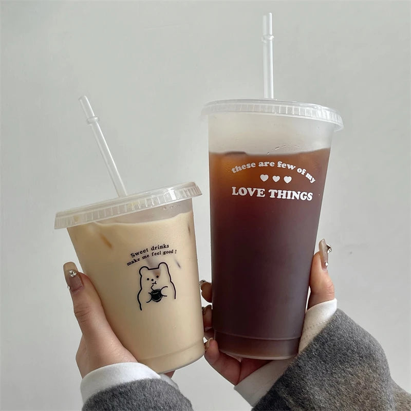 Kawaii Water Bottle | Cute BPA Free Tumbler with Straw