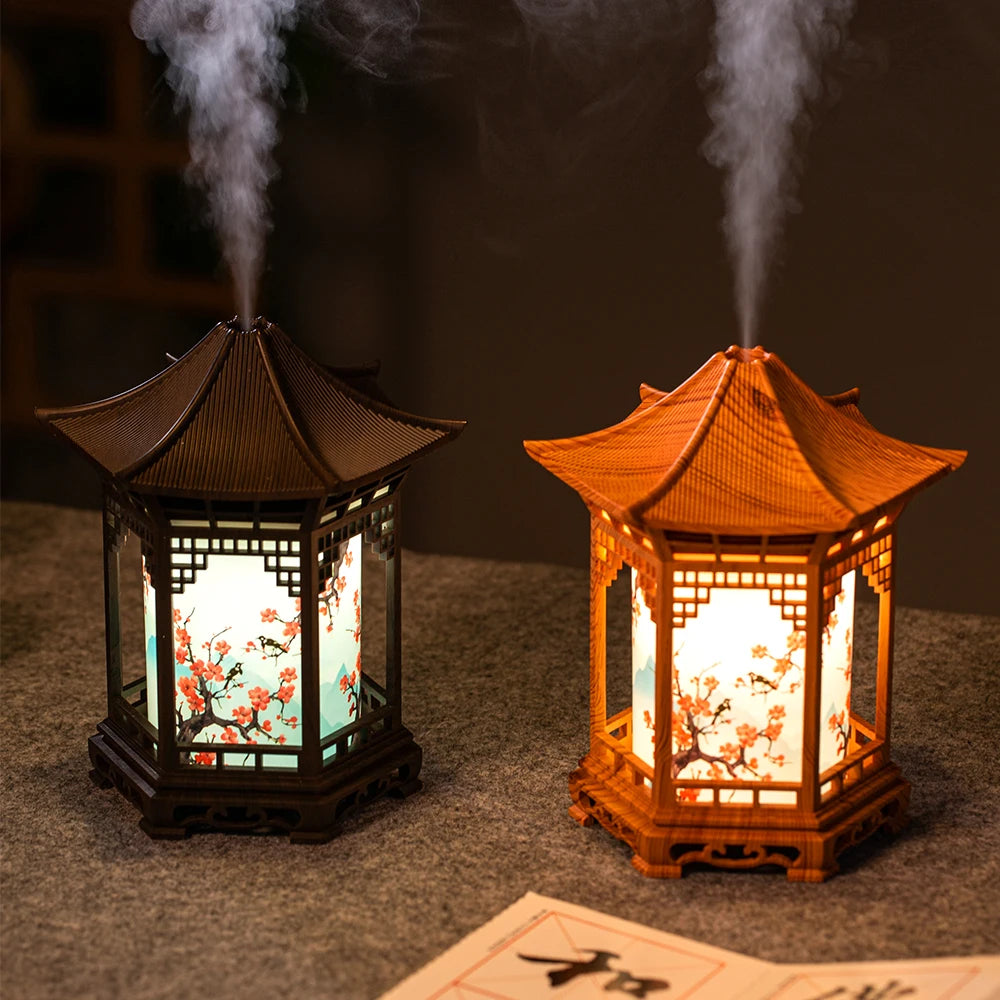 Unique Chinese Style Humidifier | Creative Night Light & Spray