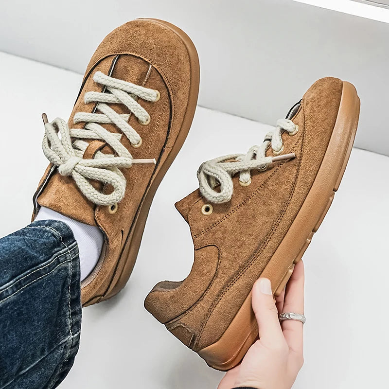 Thick Sole Breathable Anti Slip Sneakers | Stylish Men's Casual Shoes