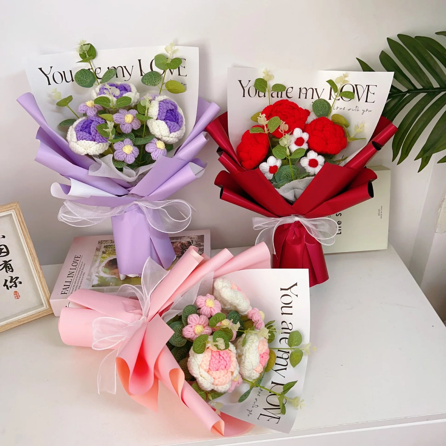 Ramo de flores artificiales hecho a mano | Regalo eterno de girasol y margarita