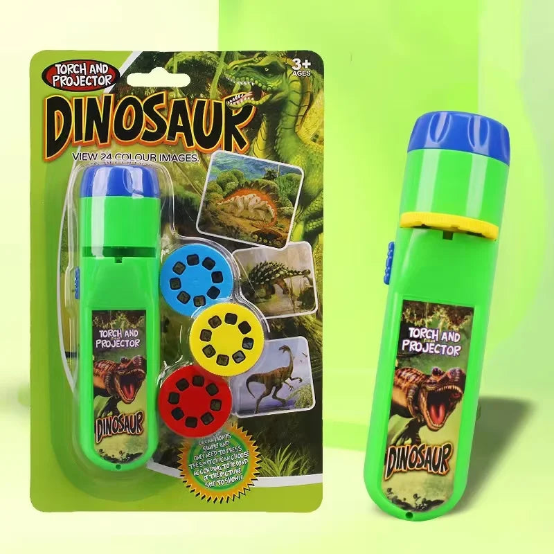 Cute Cartoon Projector Flashlight | Fun Bedtime Learning Toy