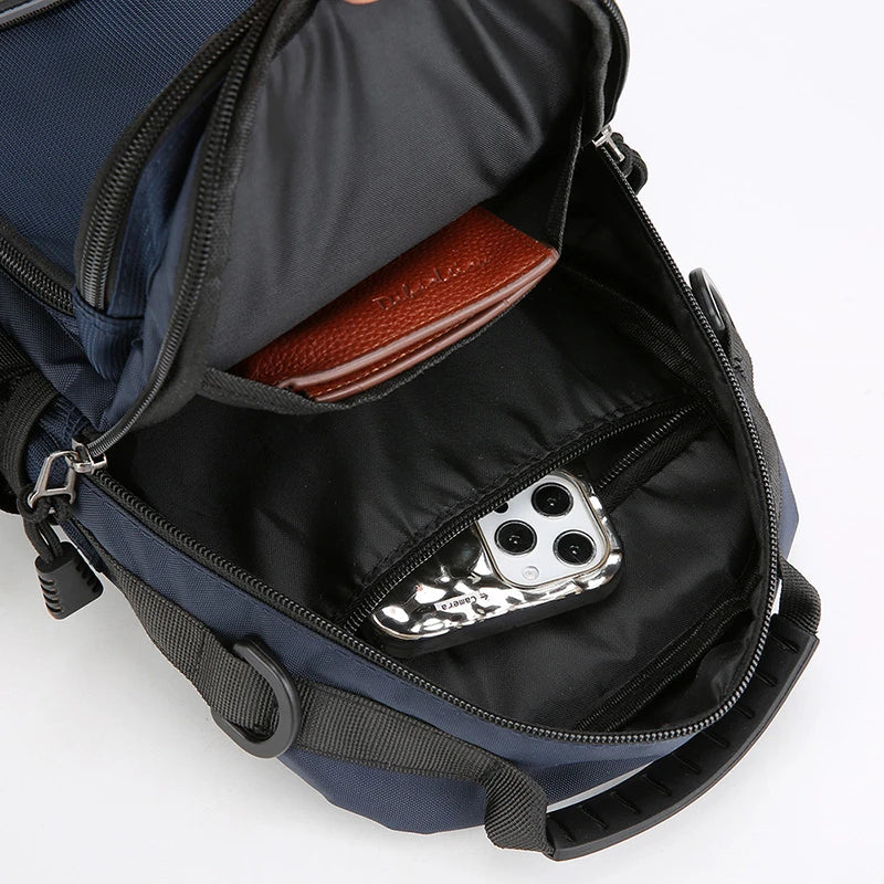 Men's Fashion Oxford Waist Pack | Versatile Casual Chest Bag