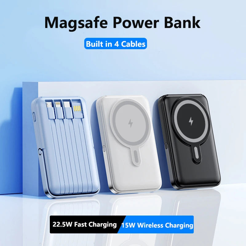 20000mAh Magnetic Wireless Power Bank | Fast Charging & Portable