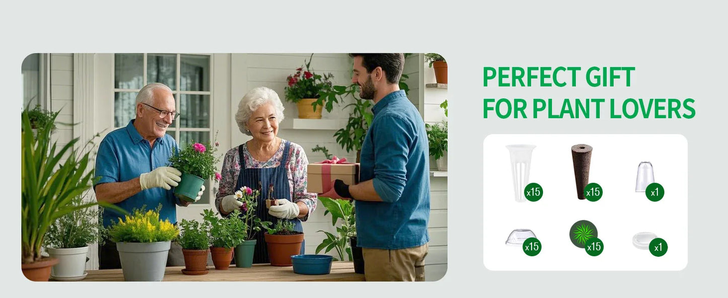 Indoor Herb Garden Kit | 15 Pods with Smart Grow Modes