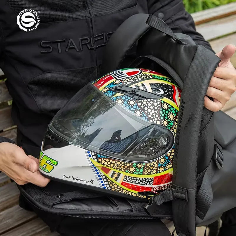 Large Capacity Waterproof Motorcycle Helmet Backpack | Outdoor Gear