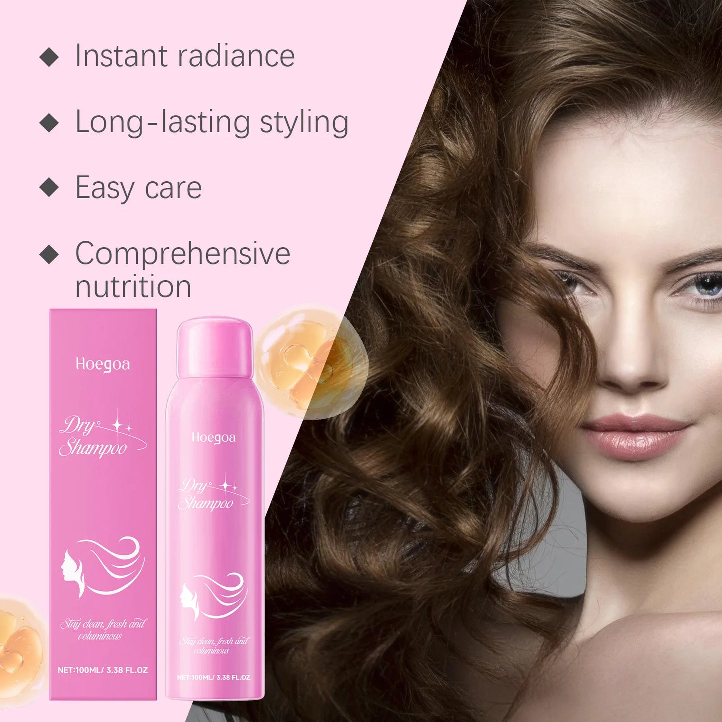Dry Shampoo Spray | Instant Oil Control & Volume Boost