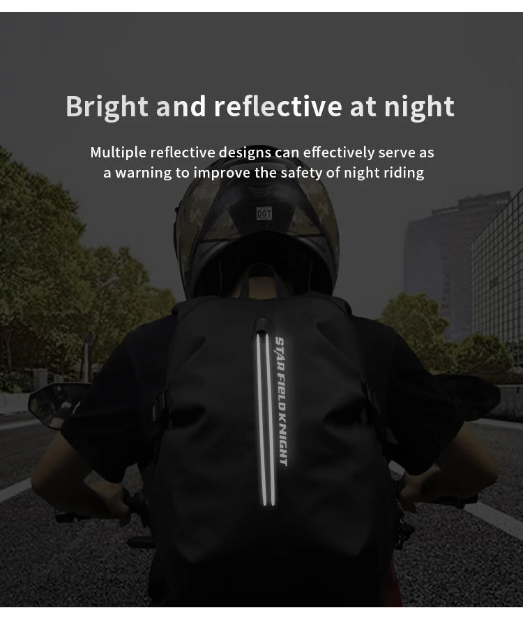 Large Capacity Waterproof Motorcycle Helmet Backpack | Outdoor Gear