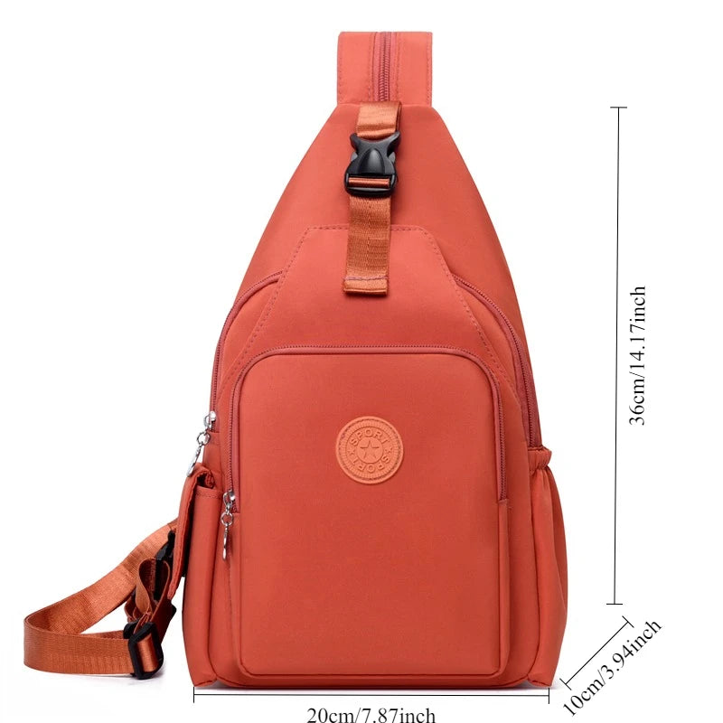 Women's Large Capacity Nylon Crossbody Bag | Versatile Sling & Backpack