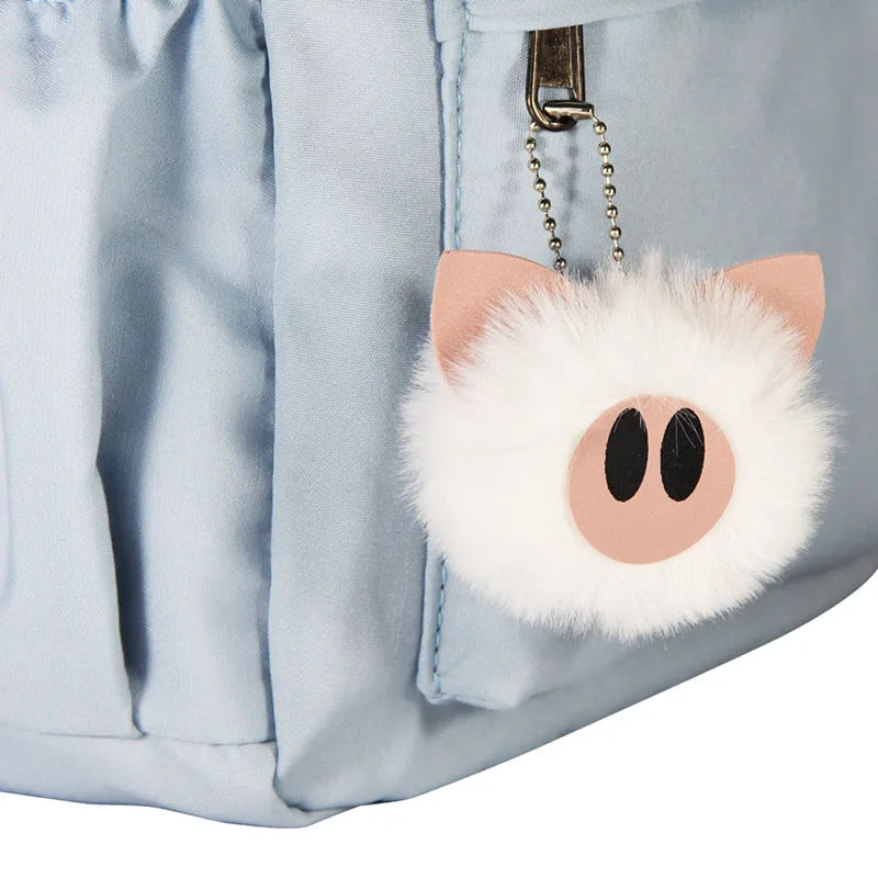 Retro Wolf Head Paw Backpack | Stylish Casual School Rucksack