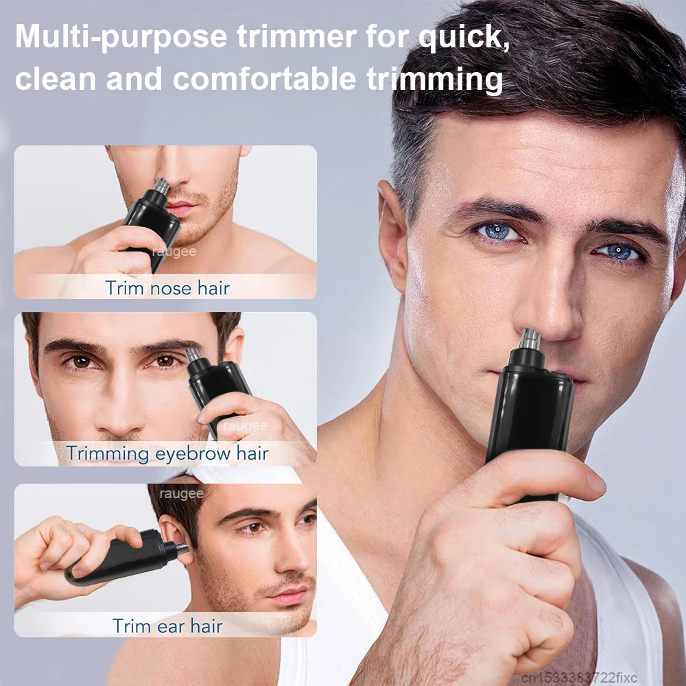 Rechargeable Electric Nose Hair Trimmer | Portable Hair Remover