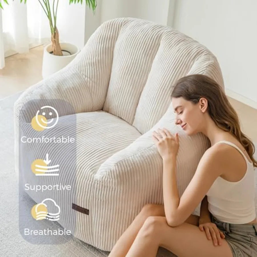 Sillón Puff Acogedor | Máxima Comodidad para Relajarse y Ocio