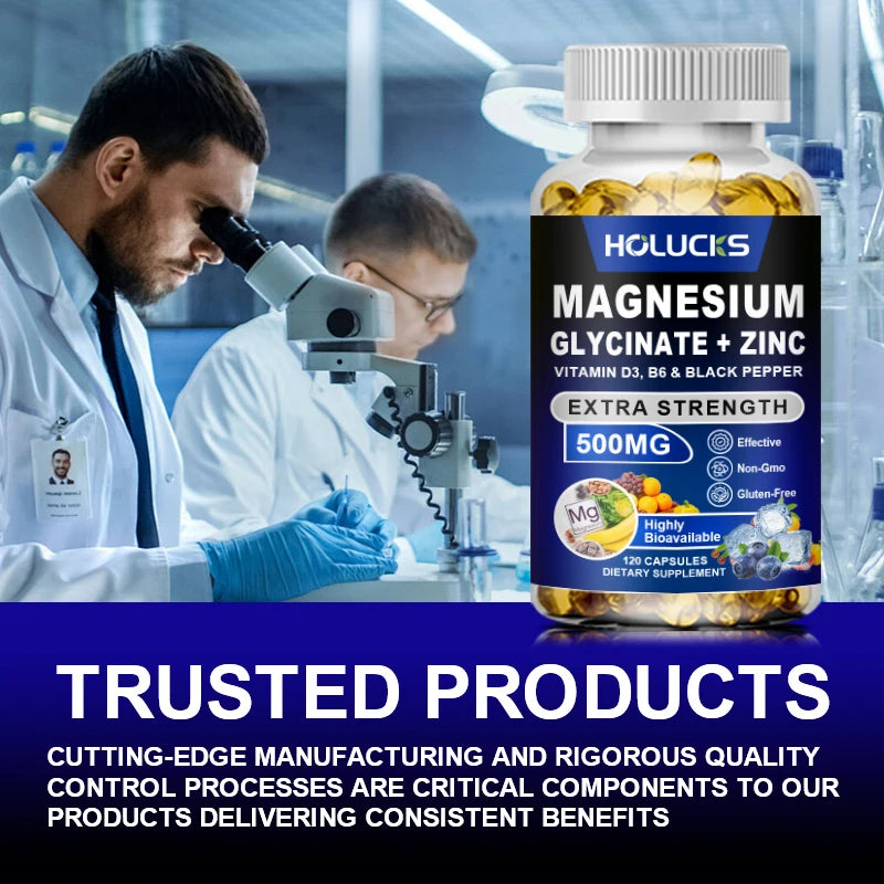 Magnesium Glycinate & Zinc Supplement | Optimize Sleep & Stress Relief