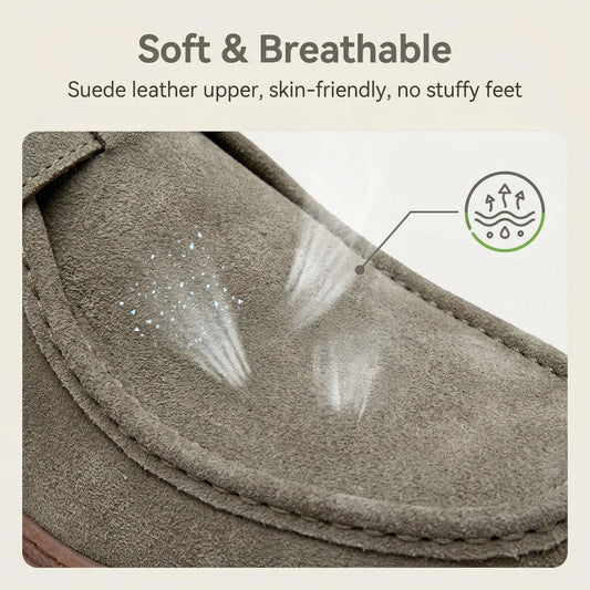 Men's Elegant Handmade Cowhide Leather Moccasin Shoes