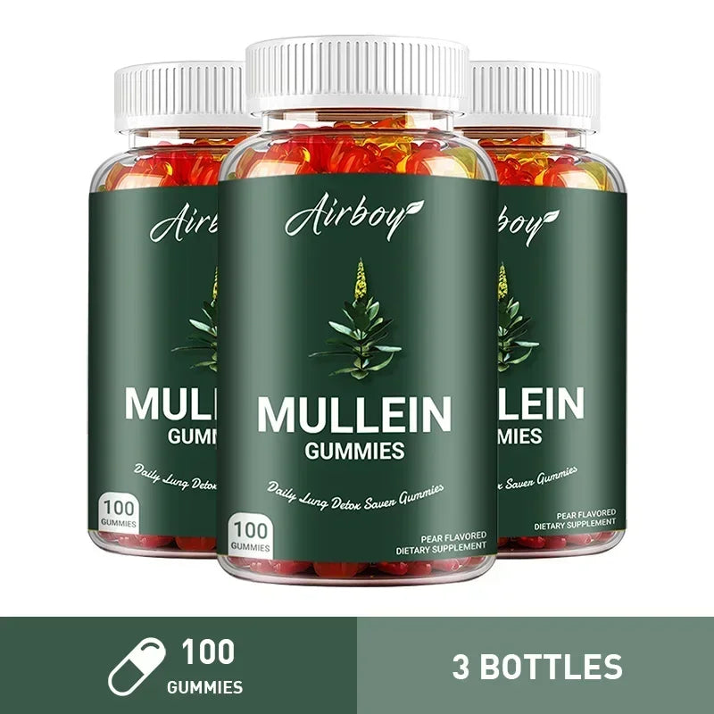 Natural Mullein Gummies for Lung Health & Immune Support