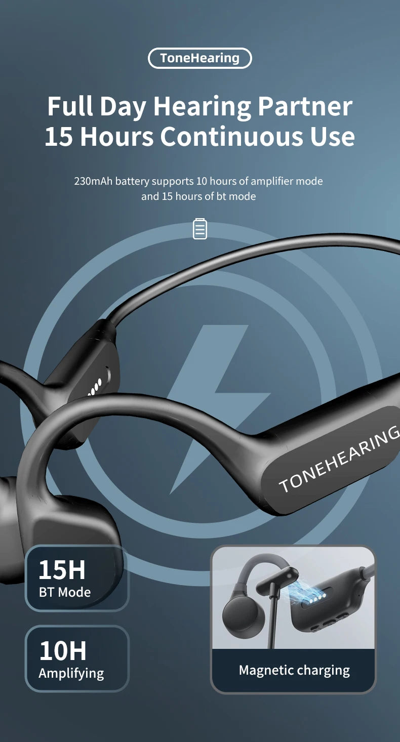 Bone Conduction Bluetooth Hearing Aid | Comfort & Clarity