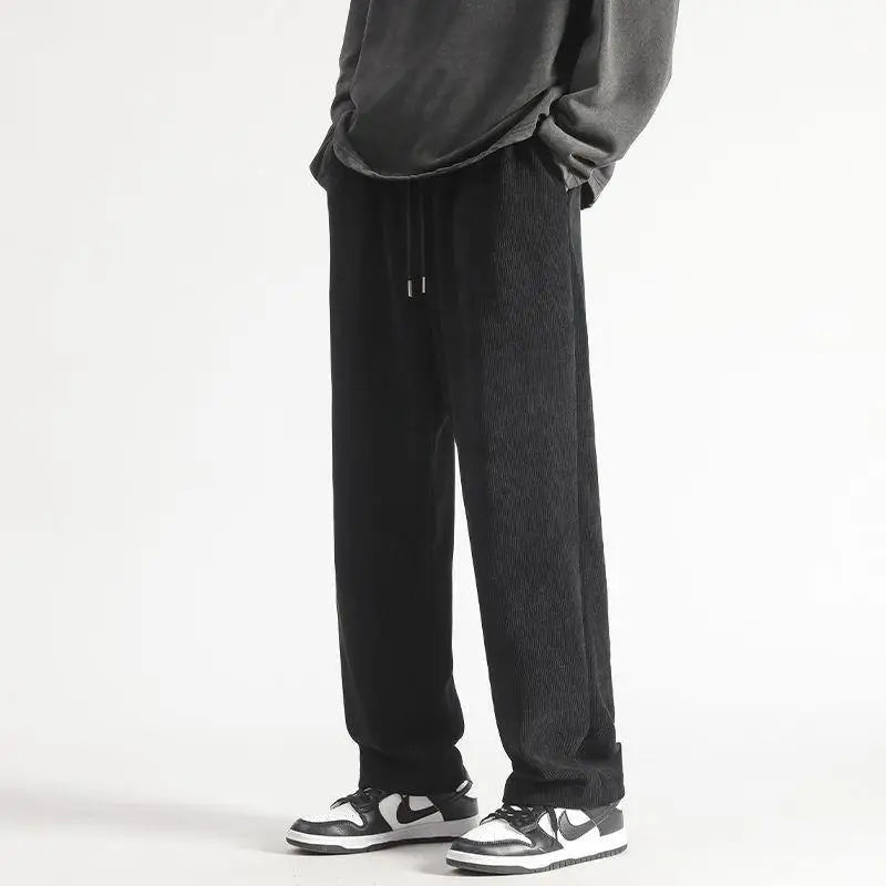 Men's Corduroy Fleece Pants | Warm Casual Trousers for Winter