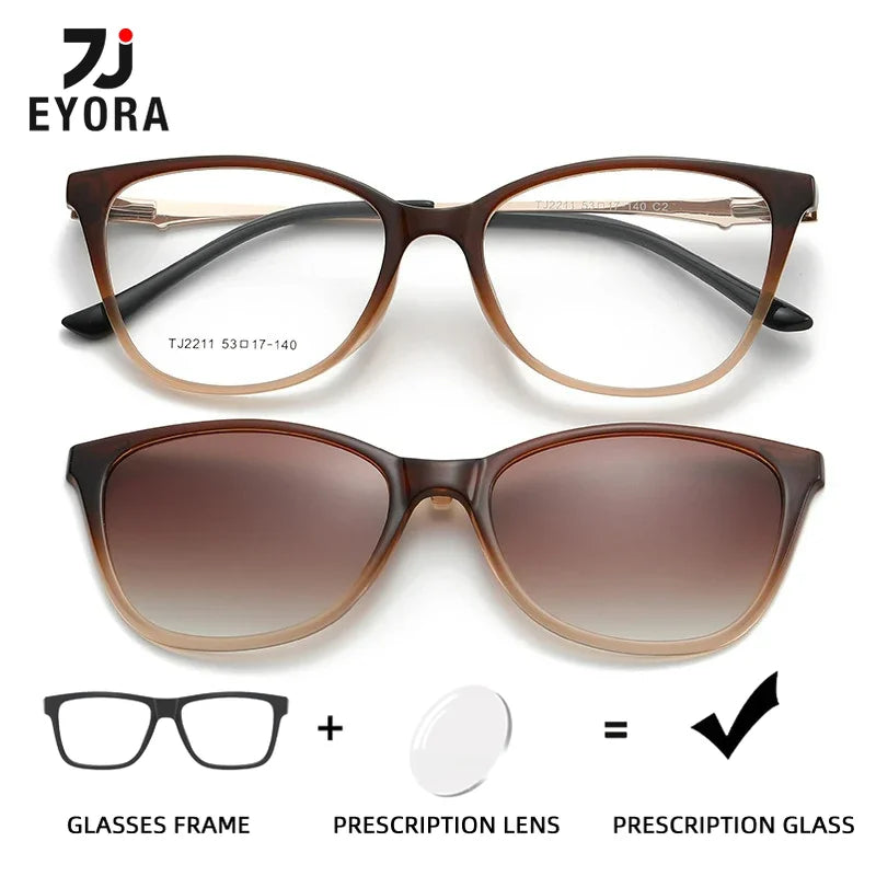 Multifunctional Cat Eye Polarized Sunglasses for Women | Customizable Lenses 2026