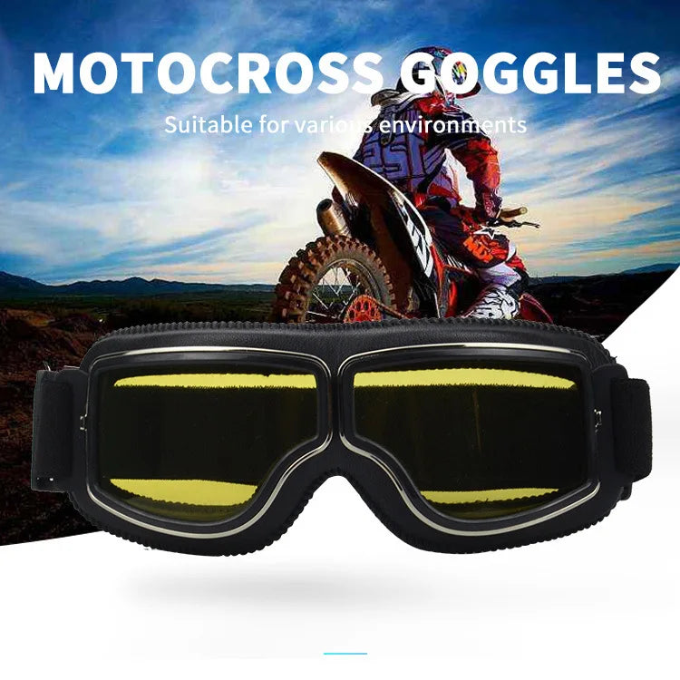 Retro Windproof Motorcycle Glasses | Foldable Sunglasses