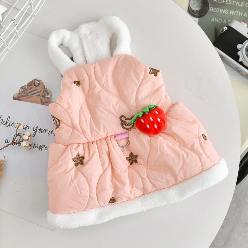 Stylish Corduroy Dog Dresses | Cozy Winter Costumes for Pets
