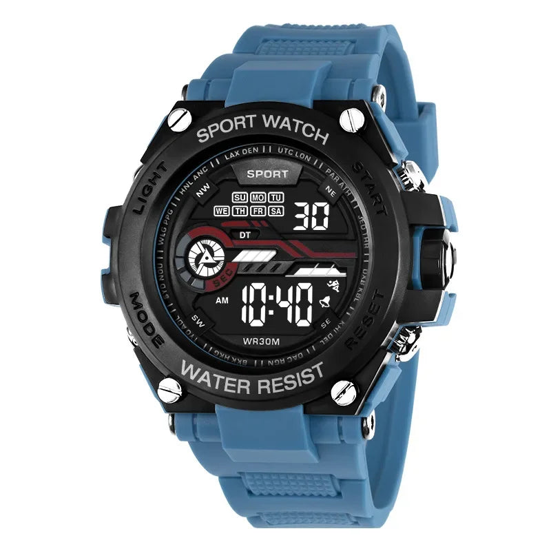 Men's Waterproof Sports Watch | Multifunctional Digital Military Design