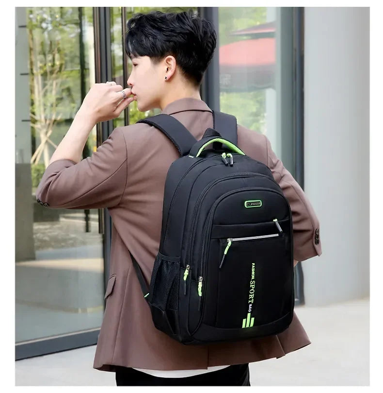Men's Oxford Waterproof Backpack | Stylish School & Travel Bag