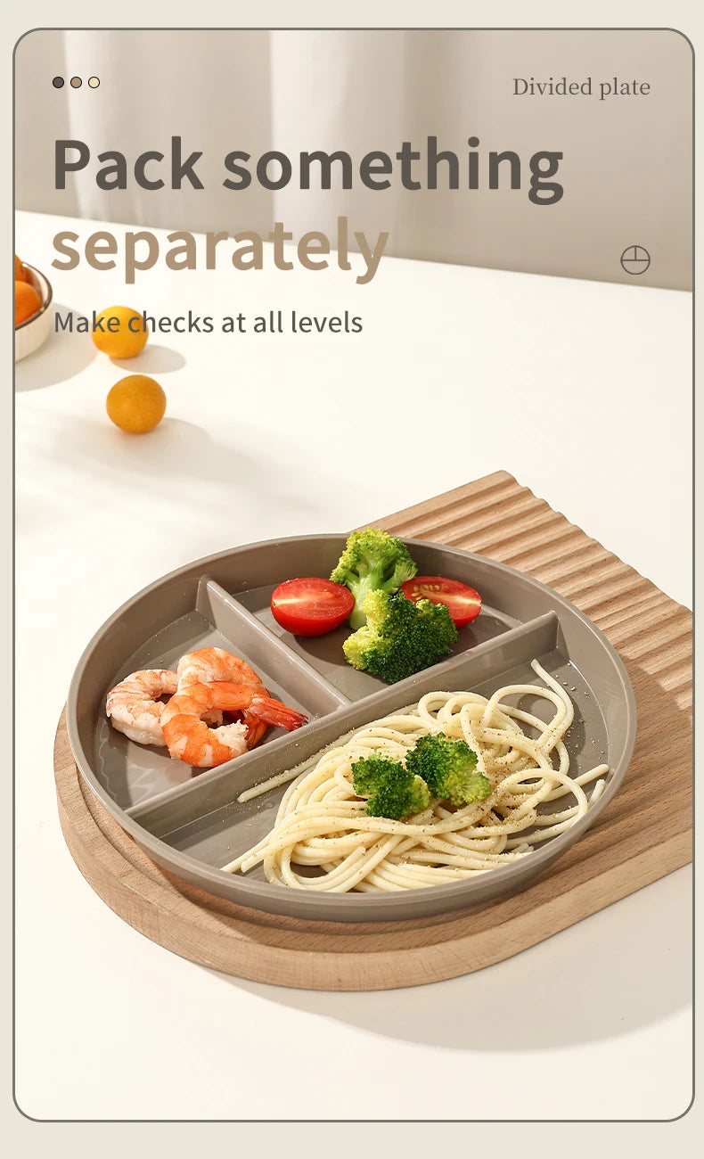 Reusable Divided Dinner Plates | Eco-Friendly Kids Tableware