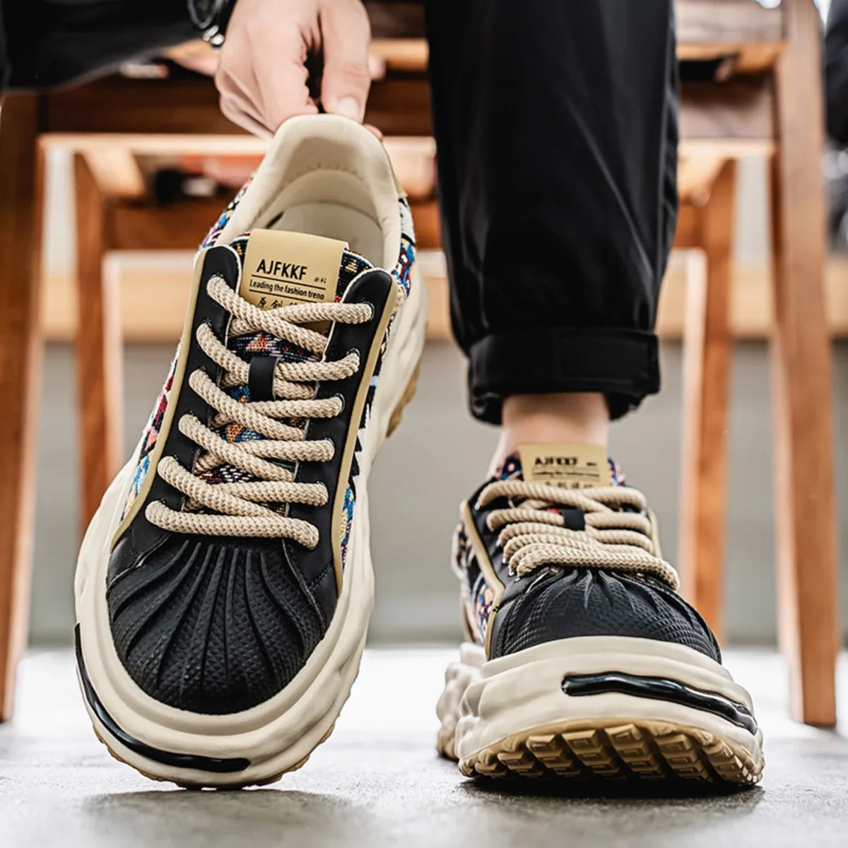 Men’s Casual Platform Sneakers | Breathable Height-Boost Shoes