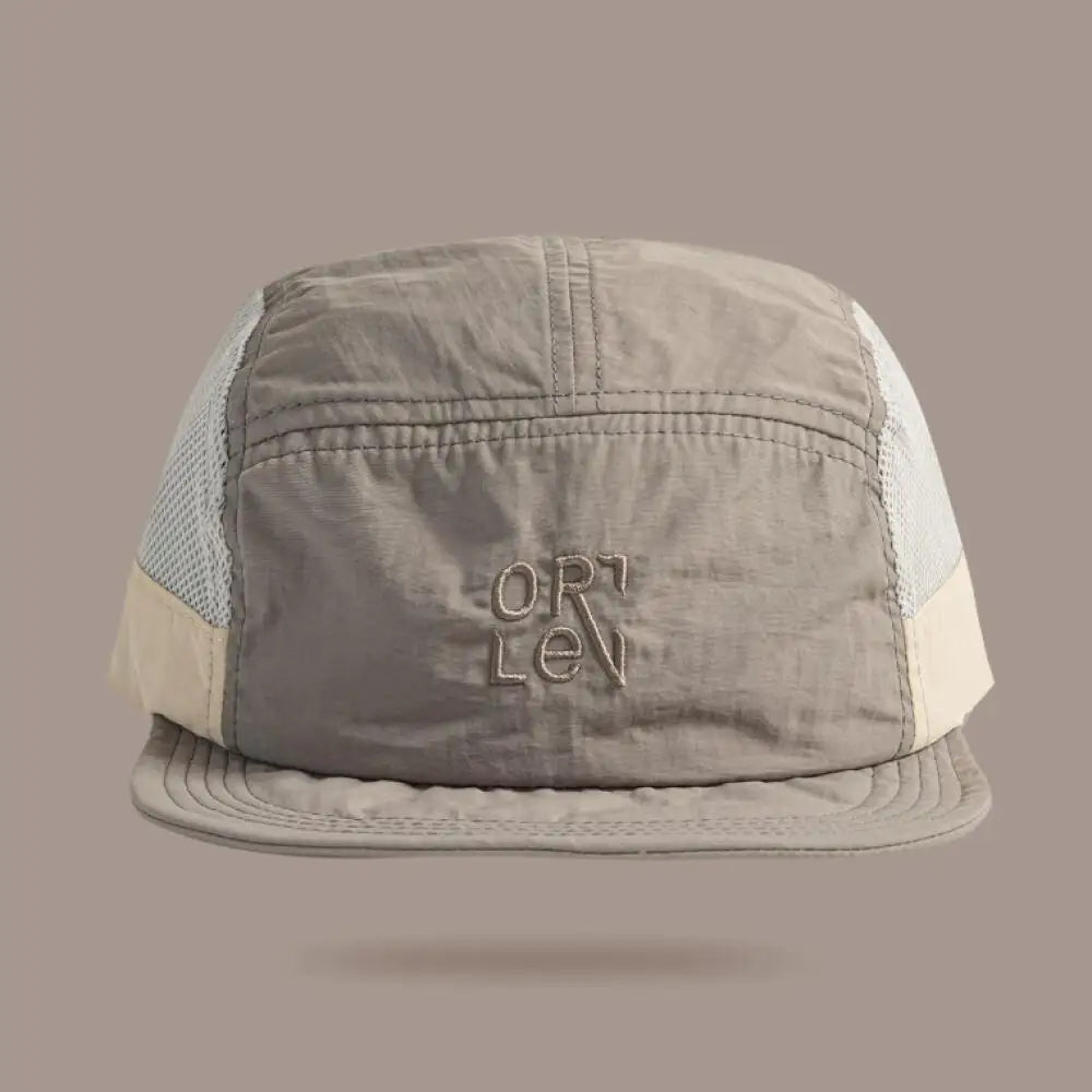 Breathable Mesh 5 Panel Baseball Cap Nylon Color Embroidered Adjustable Unisex Hat Running Cycling Hiking UVQuickDry Packable