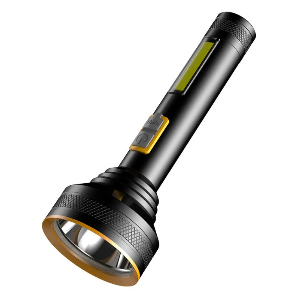 Compact USB Rechargeable Aluminum LED Flashlight for Emergencies