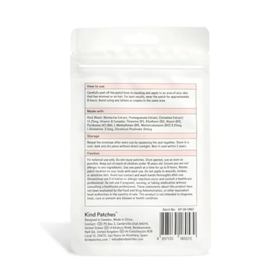 Vegan Berberine and Unpuff Patch Bundle | 60 Latex-Free Patches