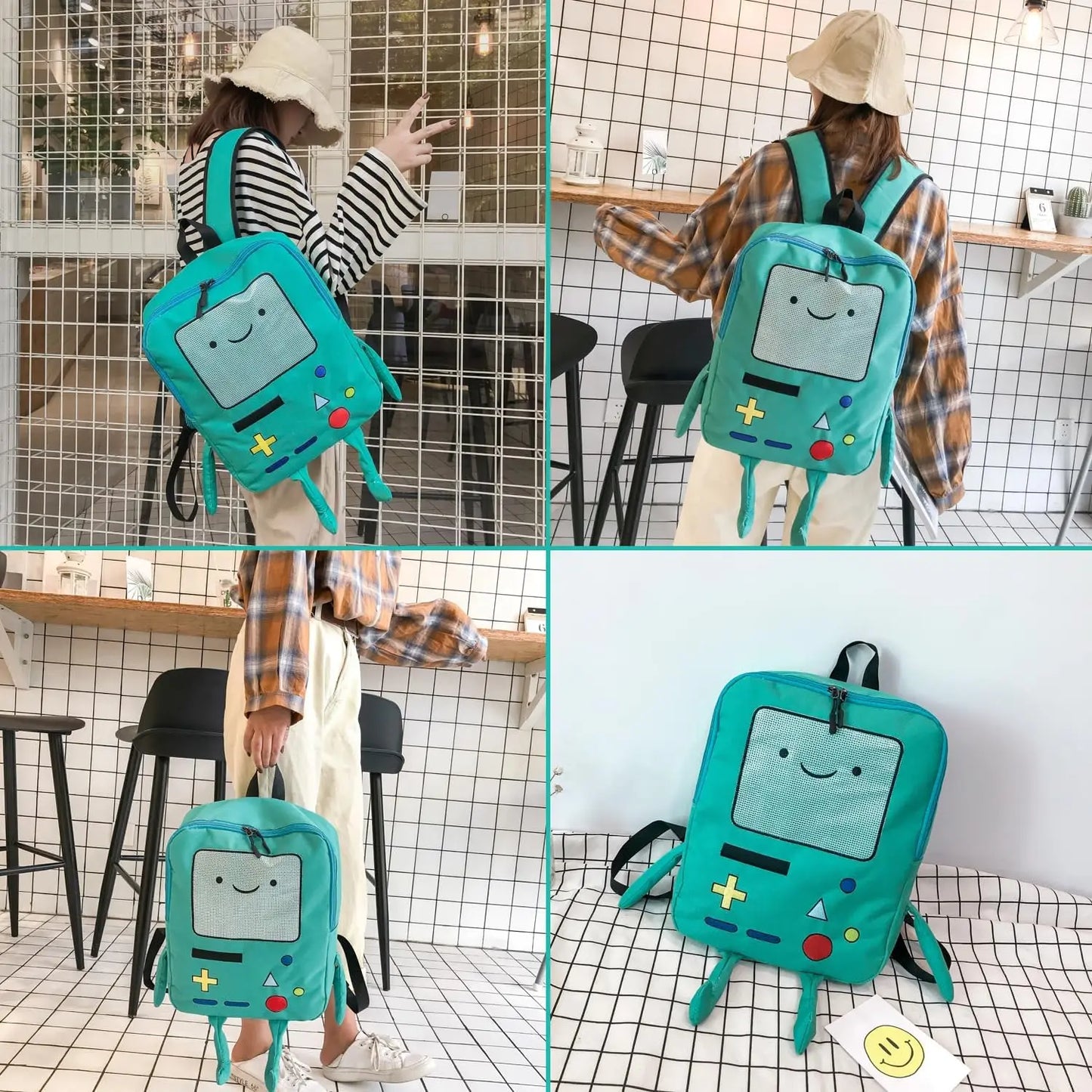 14 Inch Cute Cartoon Backpack | Lightweight Anime Travel Bag