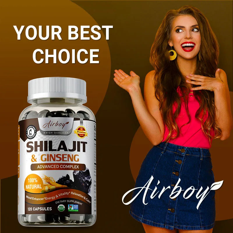 Energy & Vitality Support - Shilajit & Ginseng Supplements