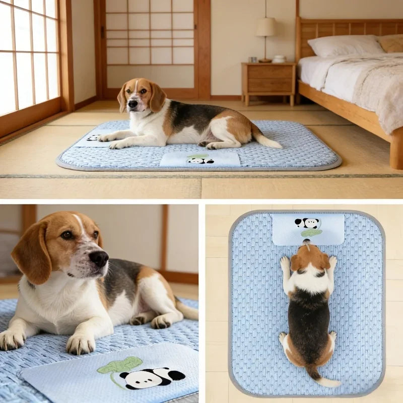 Dog Cooling Mat | Stay Cool with Cute Panda Design