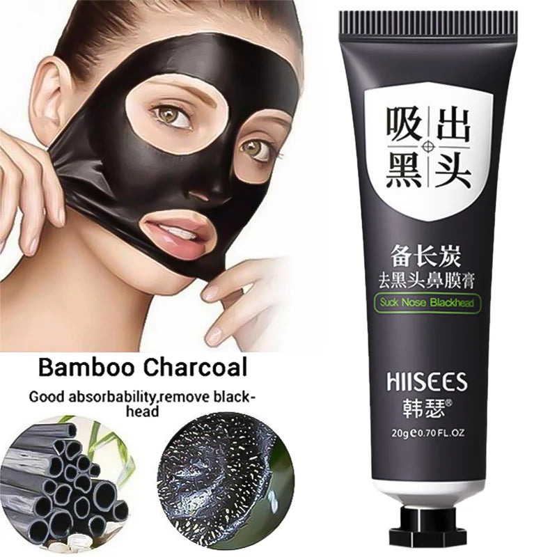 Bamboo Charcoal Blackhead Remover Mask | Pore Shrink & Acne Care
