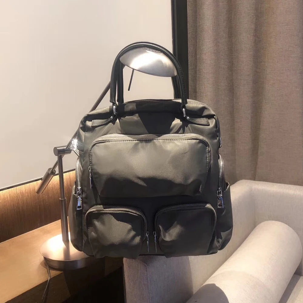 Unisex Korean Nylon Backpack | Versatile Travel & Casual Bag