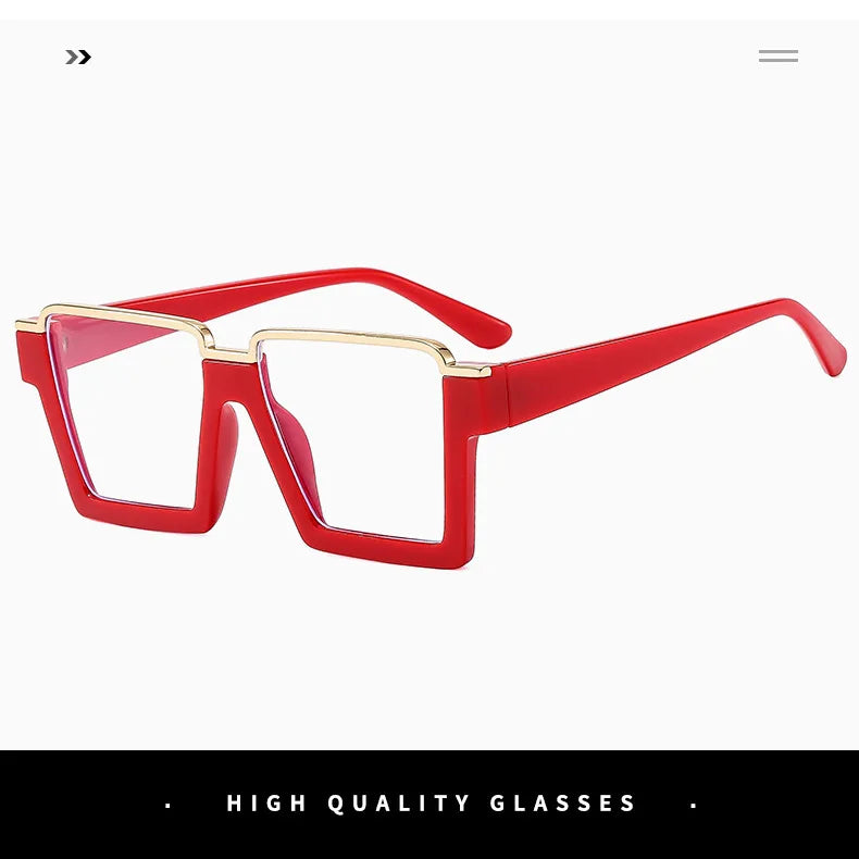 Chic Oversized Blue Light Blocking Glasses | Fashionable Protection