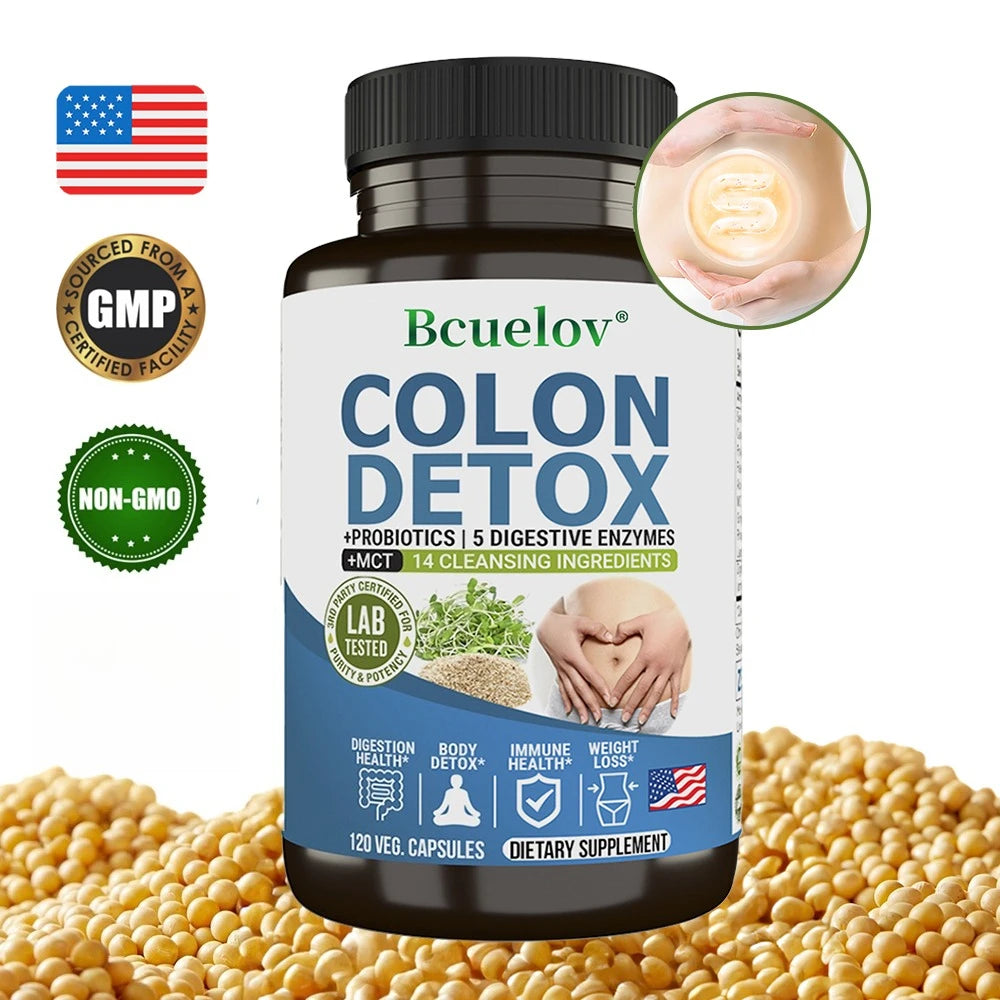 Natural Colon Cleanser Detox Supplement | Probiotic Digestive Support