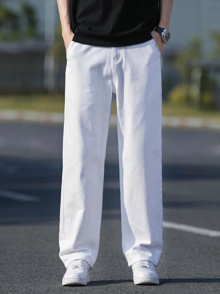 Men's Casual Loose Jeans | Lightweight Breathable Denim Pants