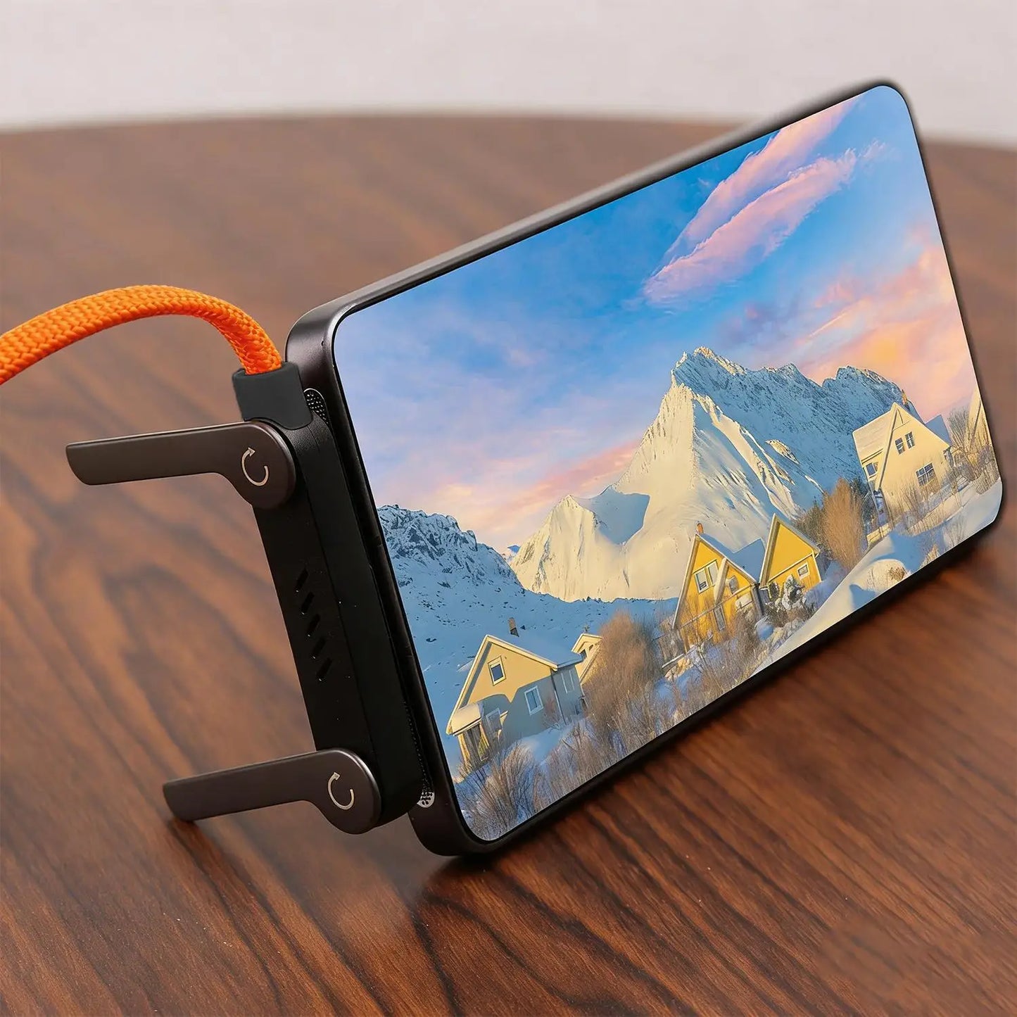 240W Quick Charge Type-C Elbow Cables with Invisible Kickstand
