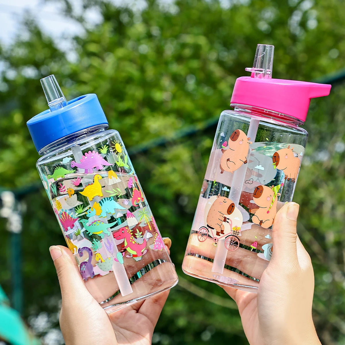 Cute Dinosaur Ice Cream Water Bottle | Portable and Fun for Outdoors