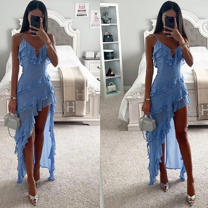 Stylish Beach Maxi Midi Ruffles Dress | Summer Elegance Awaits