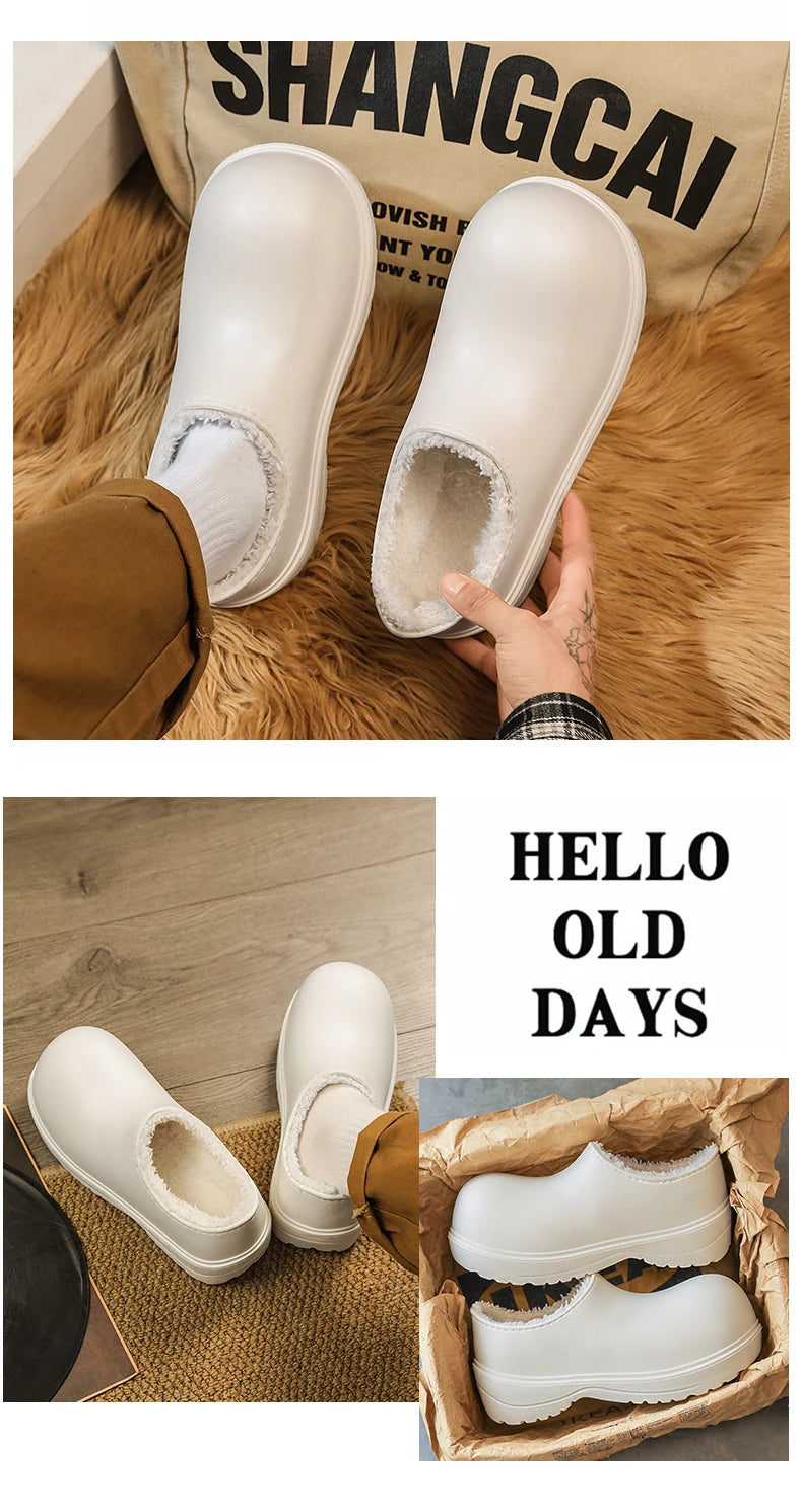 Lightweight Slip-On Chef Shoes for Men & Women | Casual Rain Shoes