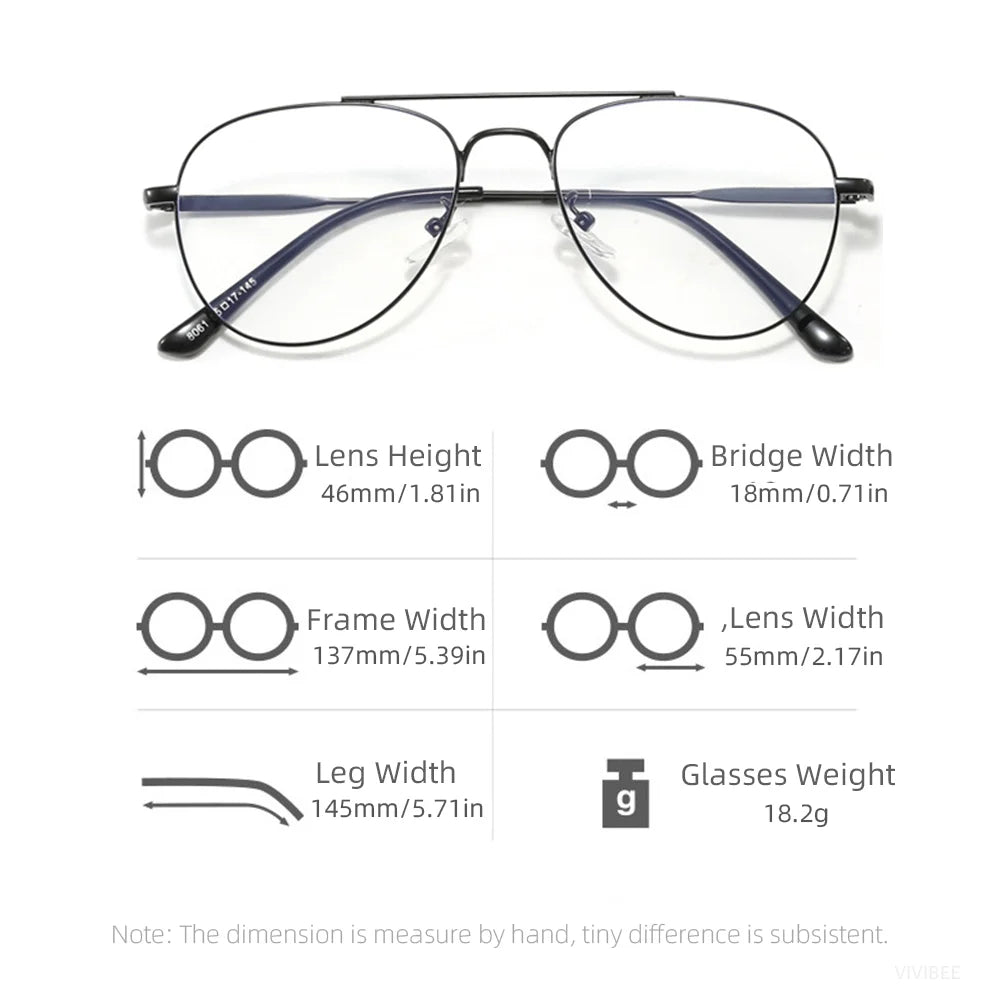 Stylish Retro Blue Light Blocking Glasses for Digital Comfort