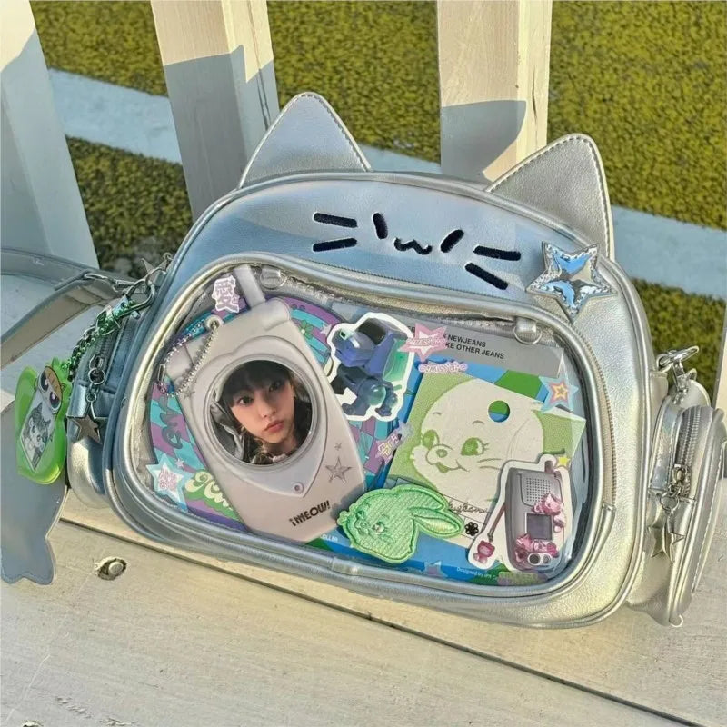 Cute Solid Black Ita Bag | Stylish Women's Everyday Backpack